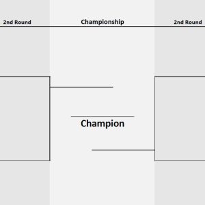 8 teams Two-sided, Single Elimination Printable Bracket 2 sided 8 team bracket