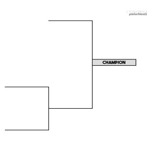 Printable 3-team bracket templates for playoff tournaments 3 Team Printable Tournament Bracket