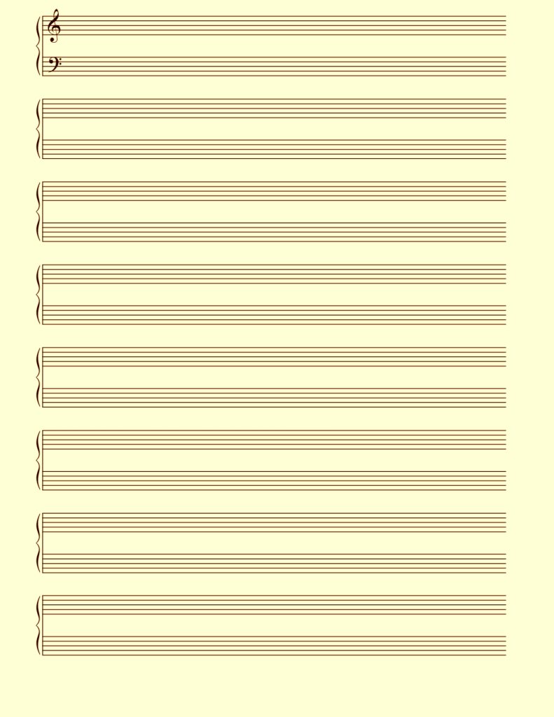 Printable Music Sheet Blank