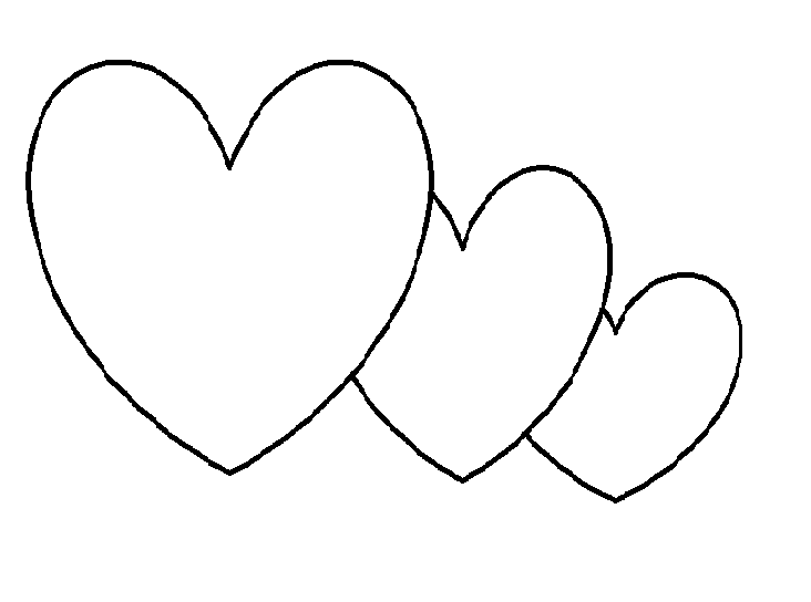 Printable heart templates in PDF (for Valentine's Day) - Printerfriendly