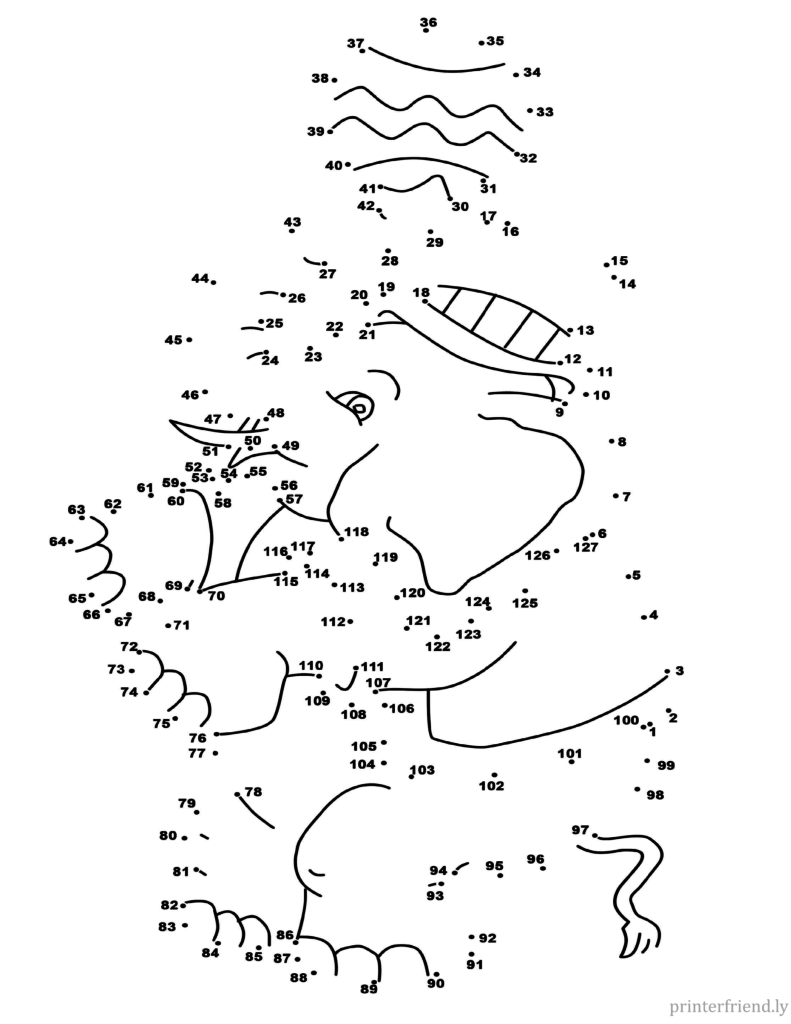 Printable connect the dot worksheets for adults (hard) Games