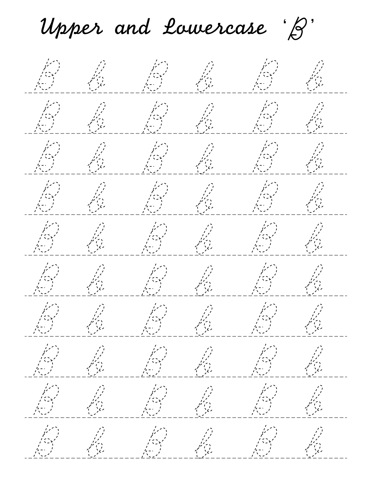 Lowercase B In Cursive Cursive Capital B Psfont Tk Writing A