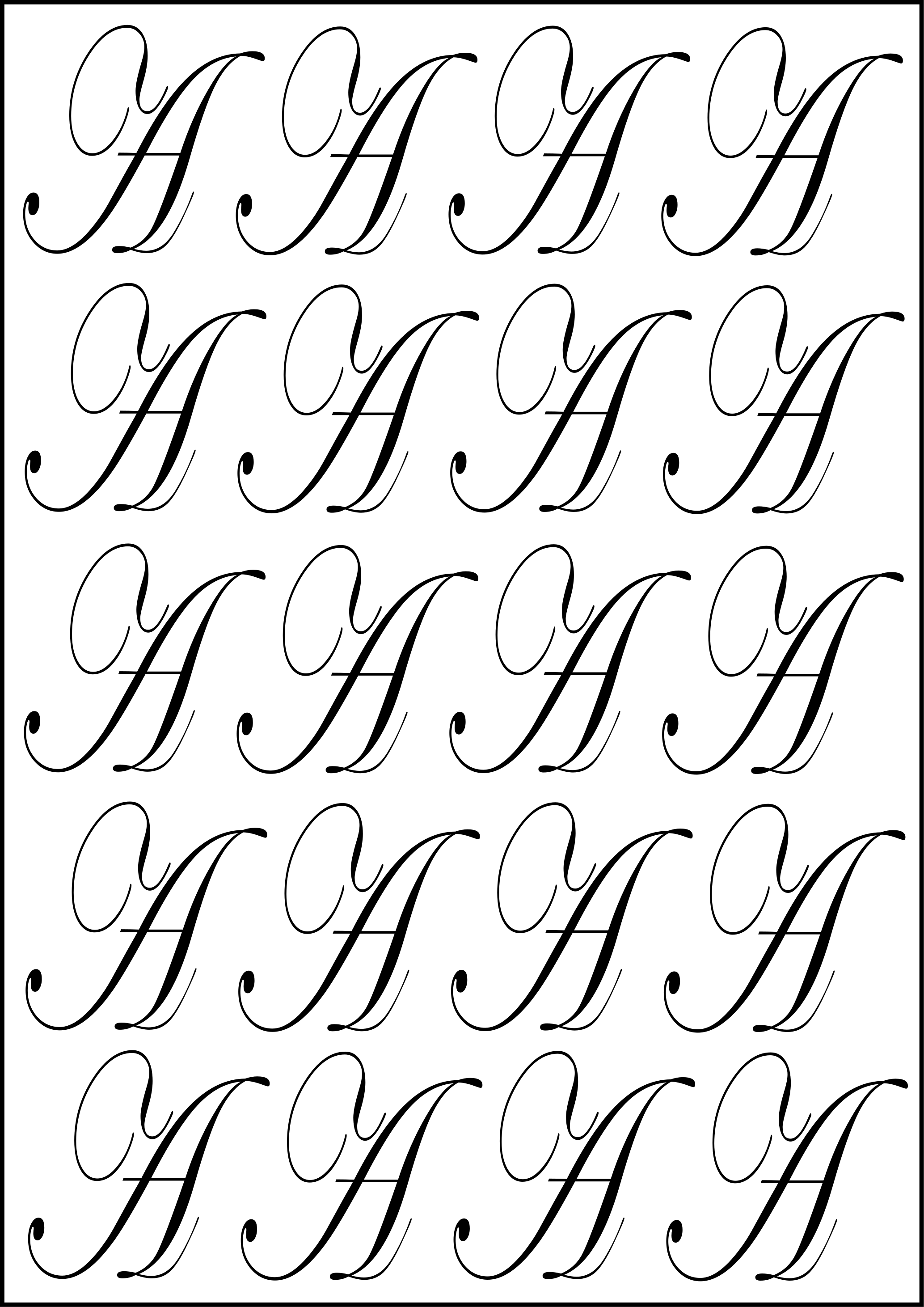 Printable letter ‘A’: Trace in bubble letter, block, graffiti and fancy ...