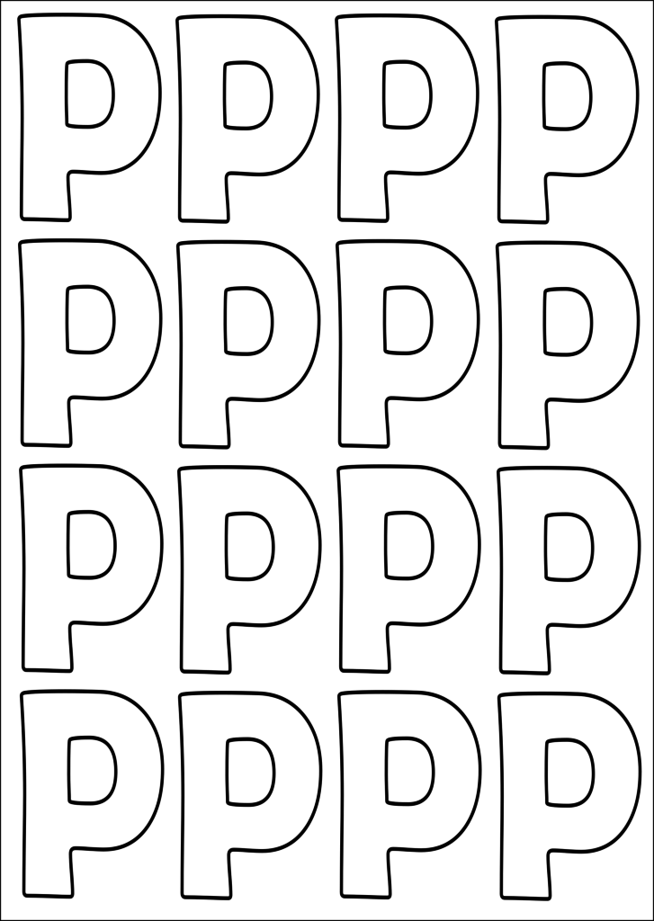block letter P