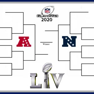 printable 2020 NFL Playoff bracket