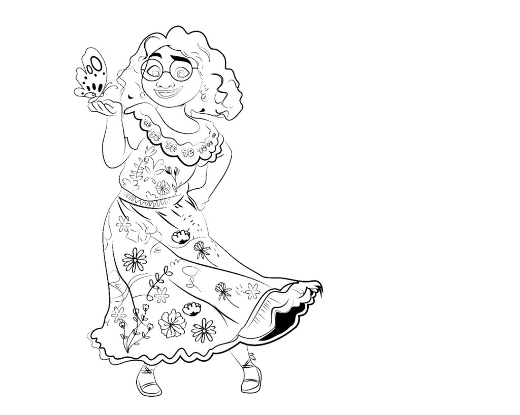 Free, printable Encanto coloring pages inspired by the Disney animated film Templates