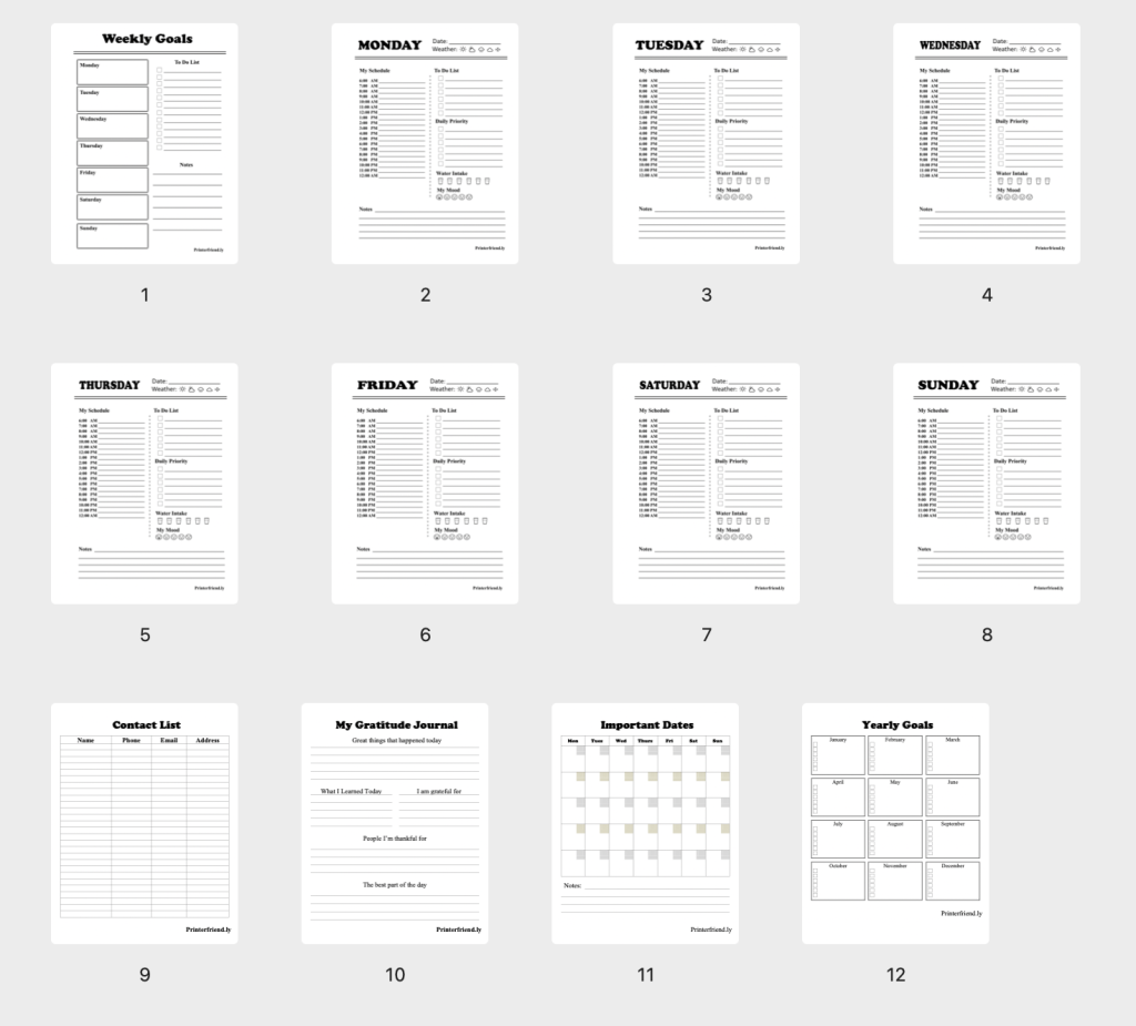 Plan Your Week With This Free Printable ADHD Daily Planner Templates