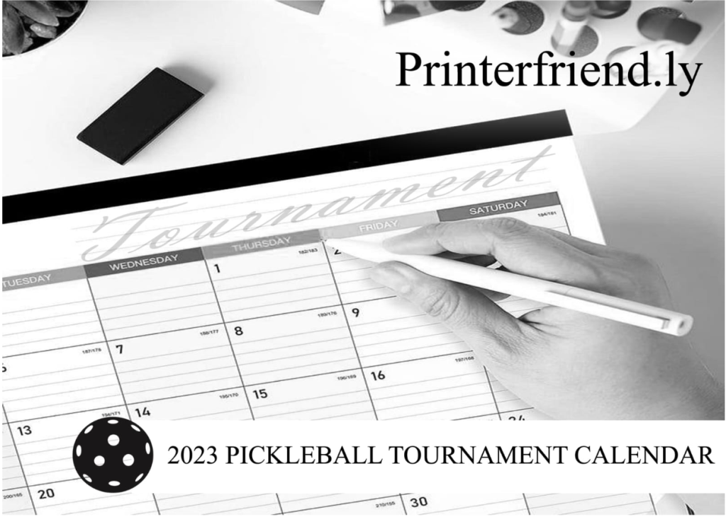 How to Run a Pickleball Tournament: Rules, Schedule and Brackets Printable