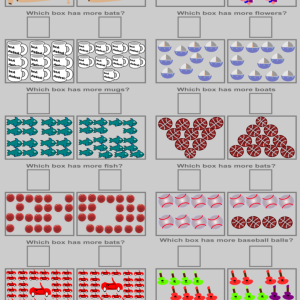 Printable kindergarten math worksheets with answer sheets (PDF) Kindergarten Counting Worksheet