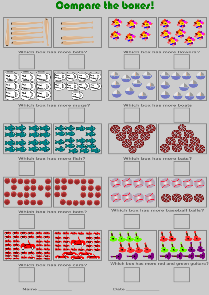 Kindergarten Counting Worksheet