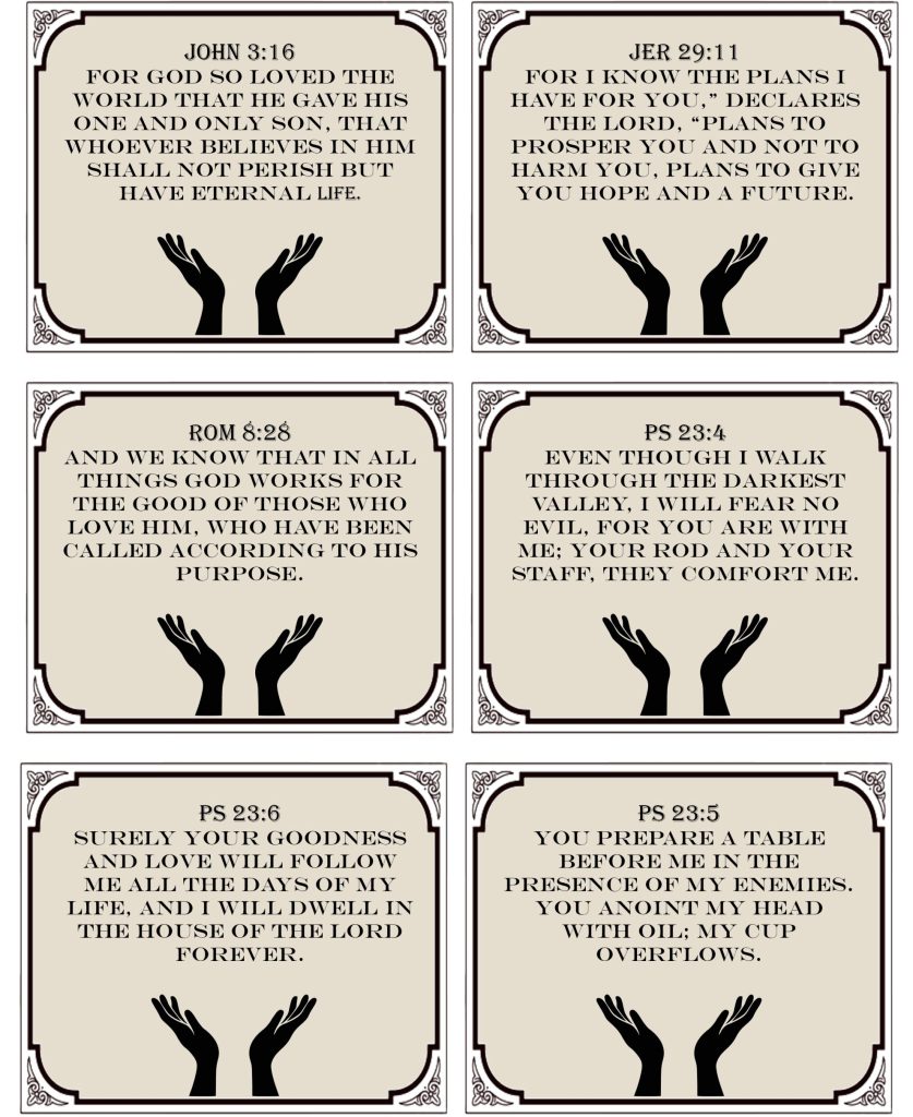 Free bible verses to print and read everyday for inspiration