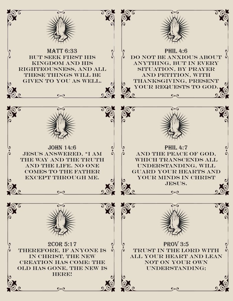 Free bible verses to print and read everyday to renew your faith