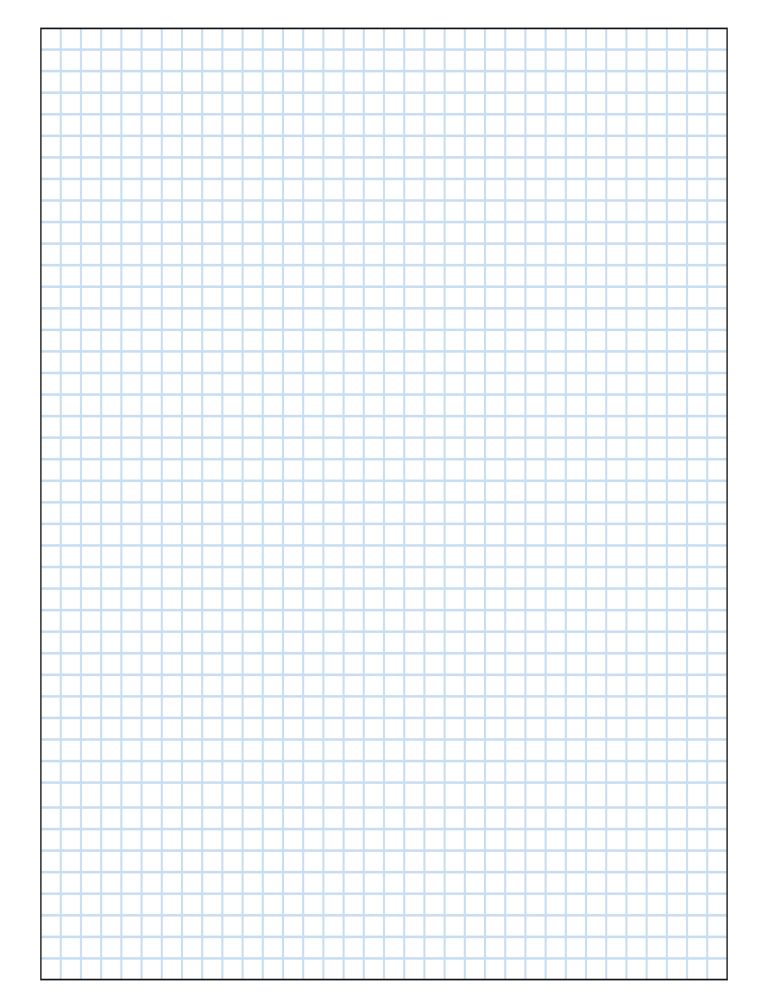 Unleash Your Inner Engineer With Our 1/4 Inch Graph Paper - Printerfriendly