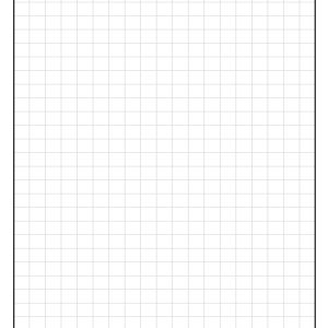 graph paper 1cm with darker frame, a clear grid of 1cm squares for precise drawing and measurements.