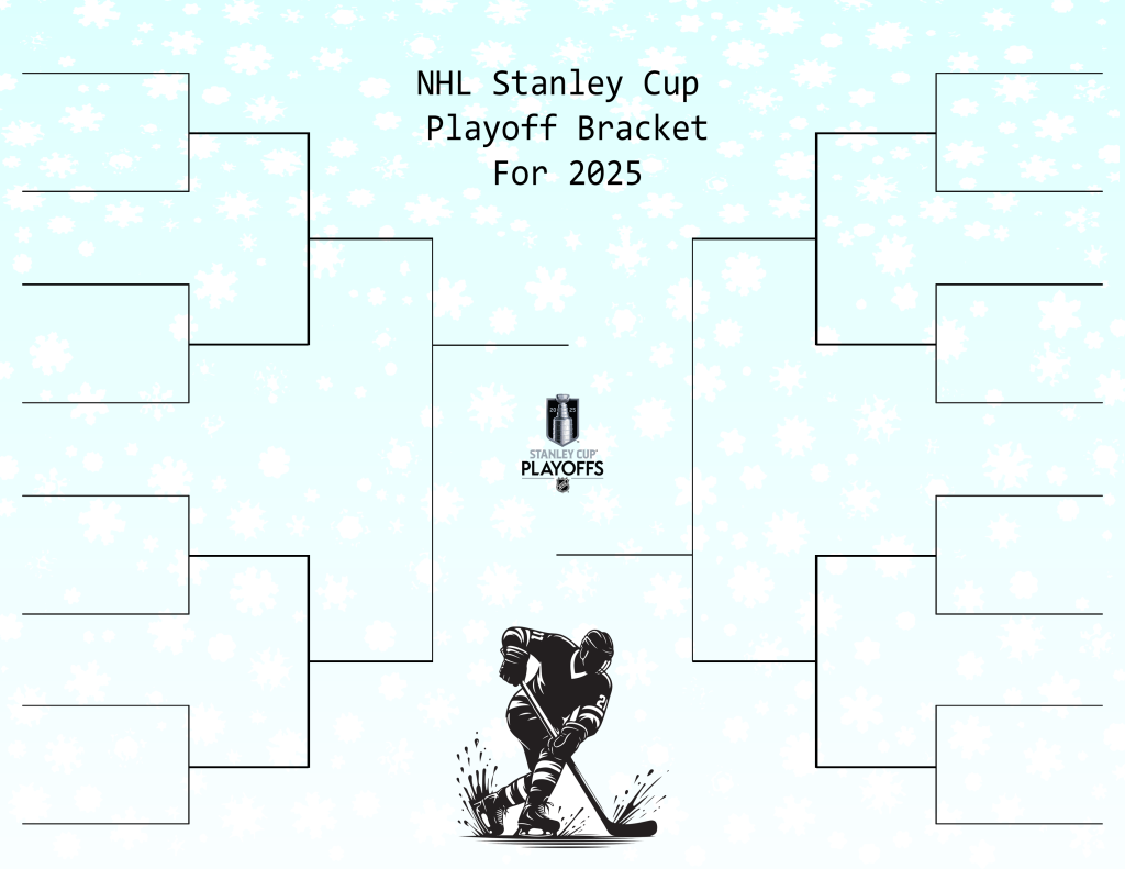 Free, Printable Stanley Cup Playoff Bracket for 2025 NHL Playoffs Brackets