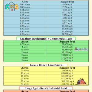 Convert Acres to Square Feet: Free PDF and PNG Conversion Chart for Easy Land Measurement acres to sf conversion table
