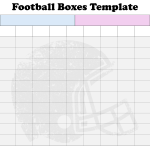 Printable, Blank Football Boxes Template for NFL or College Football printable football boxes template