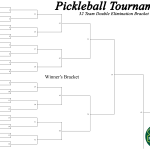 pickleball 32-team double elimination bracket