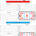 hockey coach game card template