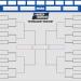 Textured "Blue Grit" NCAA tournament bracket with a bold blue header and color-coded final rounds.
