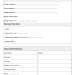 A professional rent receipt template in a printable sheet format with organized boxes for property details and financial totals.