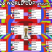 printable layout for the 2026 World Cup group stage, featuring organized sections to fill in scores and standings for Groups A through L.