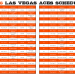 Modern two-column visual layout of the 2026 Las Vegas Aces schedule splitting the 44-game season evenly down the middle of the page.