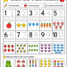 Free printable preschool count and trace numbers worksheet featuring 1 to 10 counting activities and matching games.