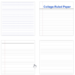 Printable College Ruled paper