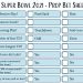 Superbowl Prop Bets Template