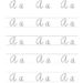 Cursive A Template